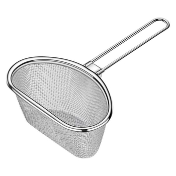 Filtru din oțel inoxidabil pentru hot pot, dimensiune mică, pentru tăiței și legume, drenaj și separare a uleiului