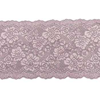 Bandă dantelă elastică colorată, lățime 18 cm, pentru lenjerie, tiv de fustă, mănuși și genți