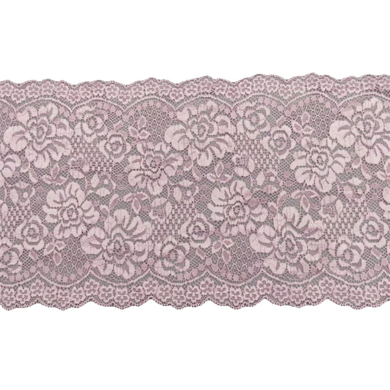 Bandă dantelă elastică colorată, lățime 18 cm, pentru lenjerie, tiv de fustă, mănuși și genți