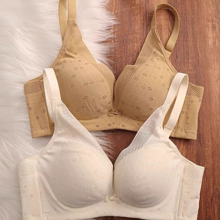 Izuzetno mekan grudnjak od japanske svile za žene — skupljanje bočnih grudi, bez underwire, anti-sag podrška, udoban pun košarica dizajn