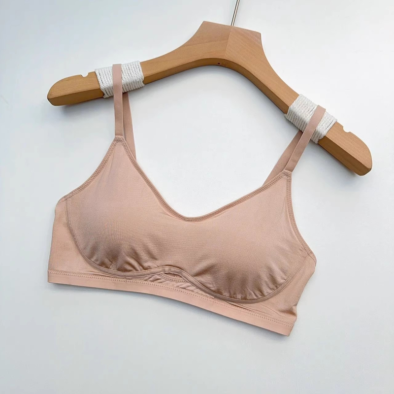 Sutien bez žice od Mulberry svile, tanak, prozračan, nježan prema koži, bez šavova, 3/4 košarica, G091904