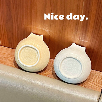 Farfurie ceramic pentru dips în stil japonez, cu pisică în model piatră; bol pentru gustări, bol de orez, farfurie de desert