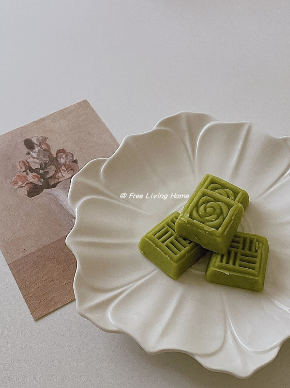 Set ceramic de boluri pentru desert și farfurioare cu model relief vintage, culoare solidă, pentru mic dejun și dim sum