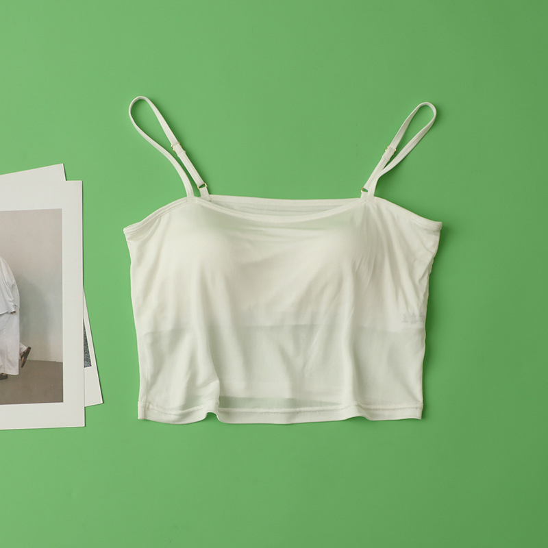 Tanki top od 100% Mulberry svile, bez naramenica, lagani ljetni camisole za žene