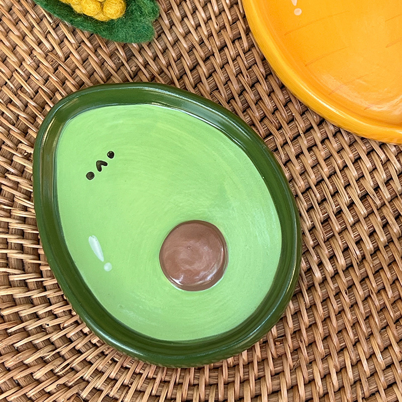 Set de boluri ceramice pentru sosuri, cu motiv de fructe, design drăguț