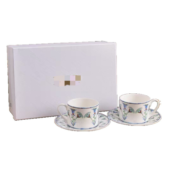 Ceașcă de cafea din bone china cu farfurioară, veselă ceramică, farfurie de mic dejun cu fructe, stil modern-lux