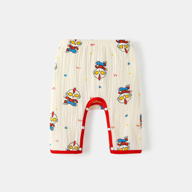 Géz nadrág babáknak, 100% pamut, nyári vékony, hosszú nadrág patentos zárással, újszülötteknek, szúnyogvédelmi
