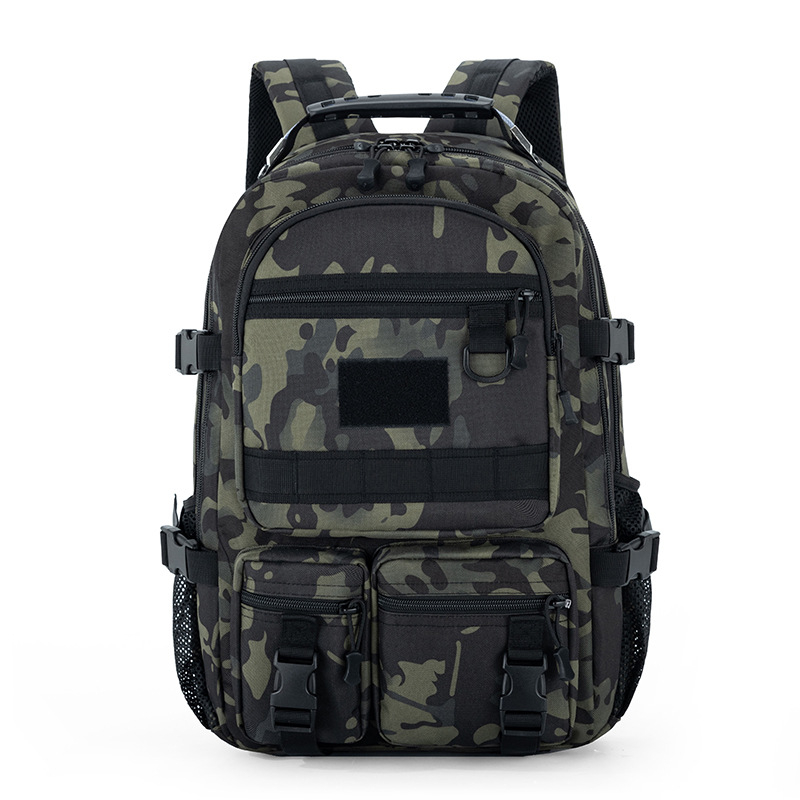 Taktički ruksak za vanjsku upotrebu s pretincem za mamce, vodootporan, 36-55 L, unisex, za putovanja, 14-inčni laptop