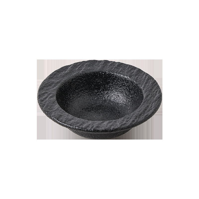 Kerámia mártótál, kör alakú tál szószokhoz és nassolnivalókhoz, minimalist stílus, 10 cm átmérő, mikrohullámú sütőben is használható
