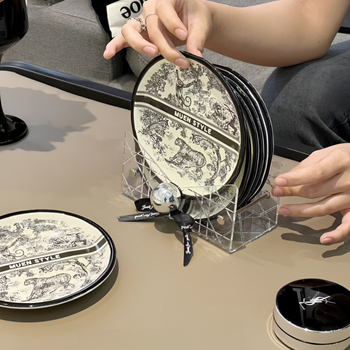 Vas ceramic pentru oase, gustări și fructe, stil vintage de înaltă clasă, formă cilindrică, diametru 15–15,9 cm, compatibil cu microunde