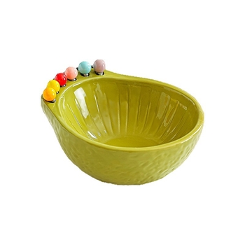 Set de furculițe pentru fructe, pentru uz casnic, pentru masa din living, bețișoare de fructe pentru copii, bețișoare sigure pentru desert, farfurie cu avocado