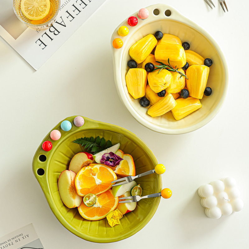 Set de furculițe pentru fructe, pentru uz casnic, pentru masa din living, bețișoare de fructe pentru copii, bețișoare sigure pentru desert, farfurie cu avocado