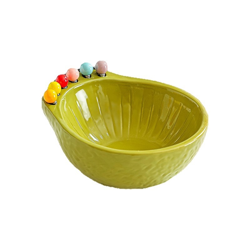 Set de furculițe pentru fructe, pentru uz casnic, pentru masa din living, bețișoare de fructe pentru copii, bețișoare sigure pentru desert, farfurie cu avocado