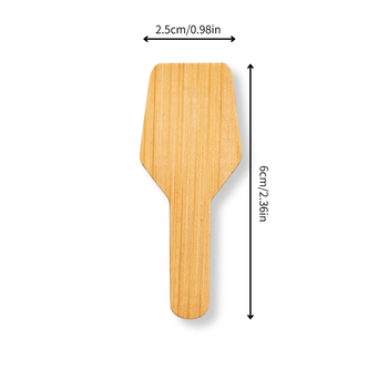 Set de tacâmuri din bambus de unică folosință: spatule pentru înghețată și furculițe pentru desert (3 piese)