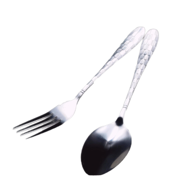Set de tacâmuri din oțel inoxidabil, stil occidental, cu furci și linguri, pentru casă și hotel, furculiță de desert inclusă