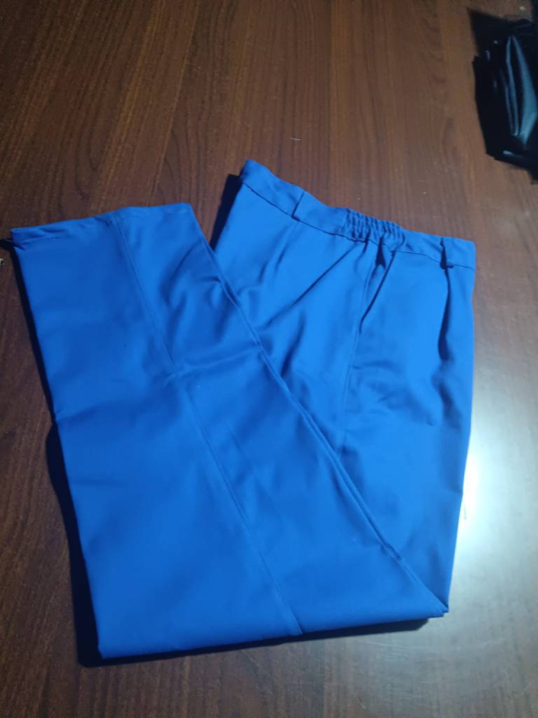 Plavo radno odijelo od 100% pamuka, deblje, otporno na toplinu, za zavarivanje u brodogradilištu, s reflektirajućim detaljima