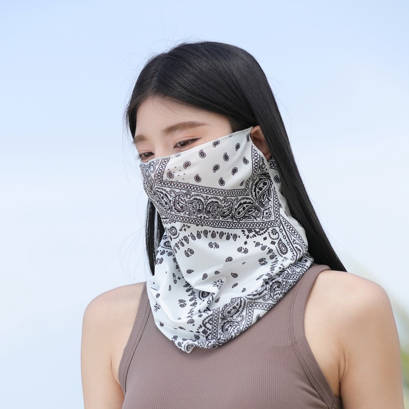 Prozračna maska od ice silk za outdoor biciklizam – višestruki šal preko ušiju, zaštita od sunca za muškarce i žene