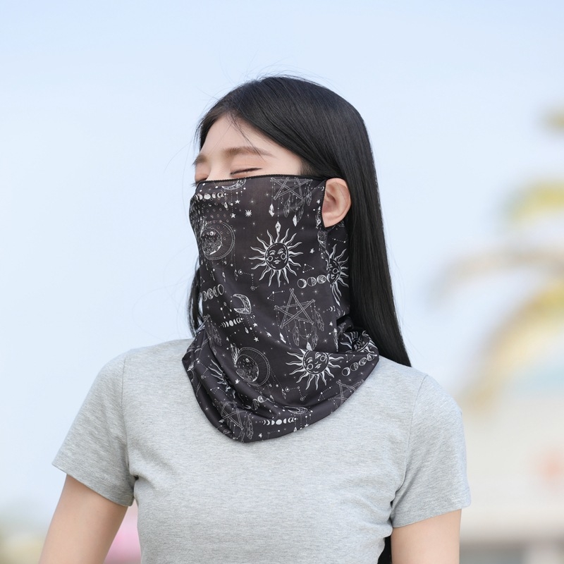 Prozračna maska od ice silk za outdoor biciklizam – višestruki šal preko ušiju, zaštita od sunca za muškarce i žene