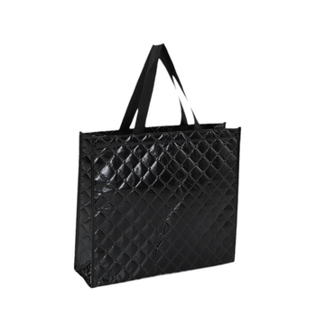 Geantă tote din material nețesut laminat, cu logo laser personalizat – geantă promoțională pentru haine