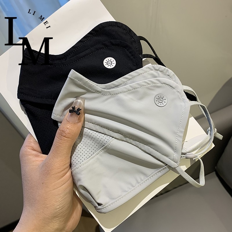 Unisex maska za zaštitu od sunca, oversize, prozračna mrežica, UV zaštita, za vožnju biciklom i aktivnosti na otvorenom, najlon materijal