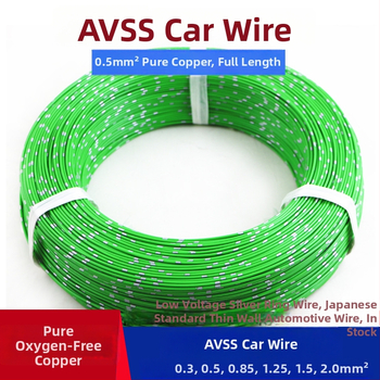 AVSS tenkostenný čistý medený jednovláknový autokábel so štvorcovým prierezom 0.3-2.0 mm²