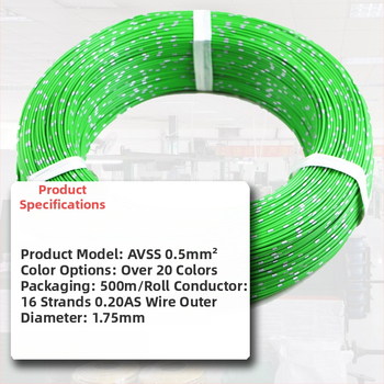 AVSS tenkostenný čistý medený jednovláknový autokábel so štvorcovým prierezom 0.3-2.0 mm²