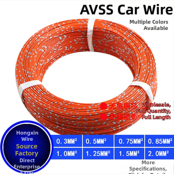 AVSS tenkostenný čistý medený jednovláknový autokábel so štvorcovým prierezom 0.3-2.0 mm²
