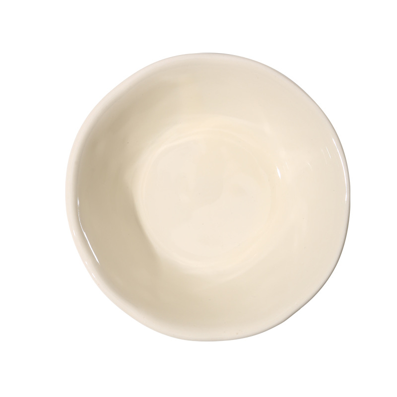Vas de porțelan cu culoare sub glazură, farfurie circulară de 4 inch pentru dip/sos, compatibil cu microunde, stil modern minimalist