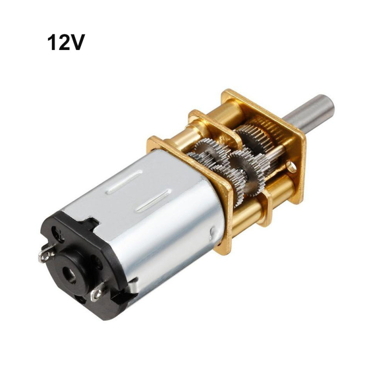 GA12-N20 DC motor hajtóművel kis méretű robotautóhoz, 3V/6V/12V, mini DC fogaskerék motor – alacsony fordulatszámmal