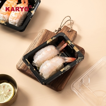 KY1200 Υψηλής ποιότητας, μιας χρήσης κουτί take-out, αντιθαμβωτικό, ιαπωνικού στυλ σασίμι, χρυσό κουτί σούσι