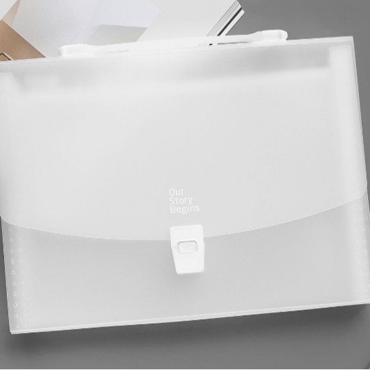 Seria Primului Tiraj 2025 – Design dosar A4 cu 13 buzunare, dosar acordeon din plastic pentru documente, personalizabil