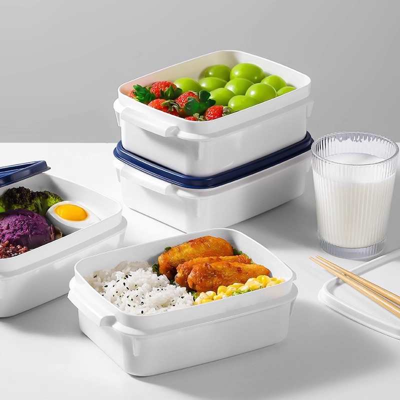 Voćna bento kutija, prijenosna kutija za ručak, mikrovalna pećnica, porcionirana, 800–1000 ml