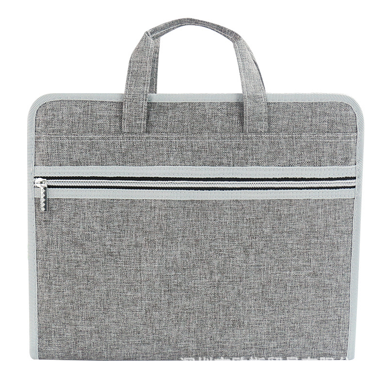 Organizator de documente A4 din textil, cu 13 compartimente, multifuncțional pentru birou