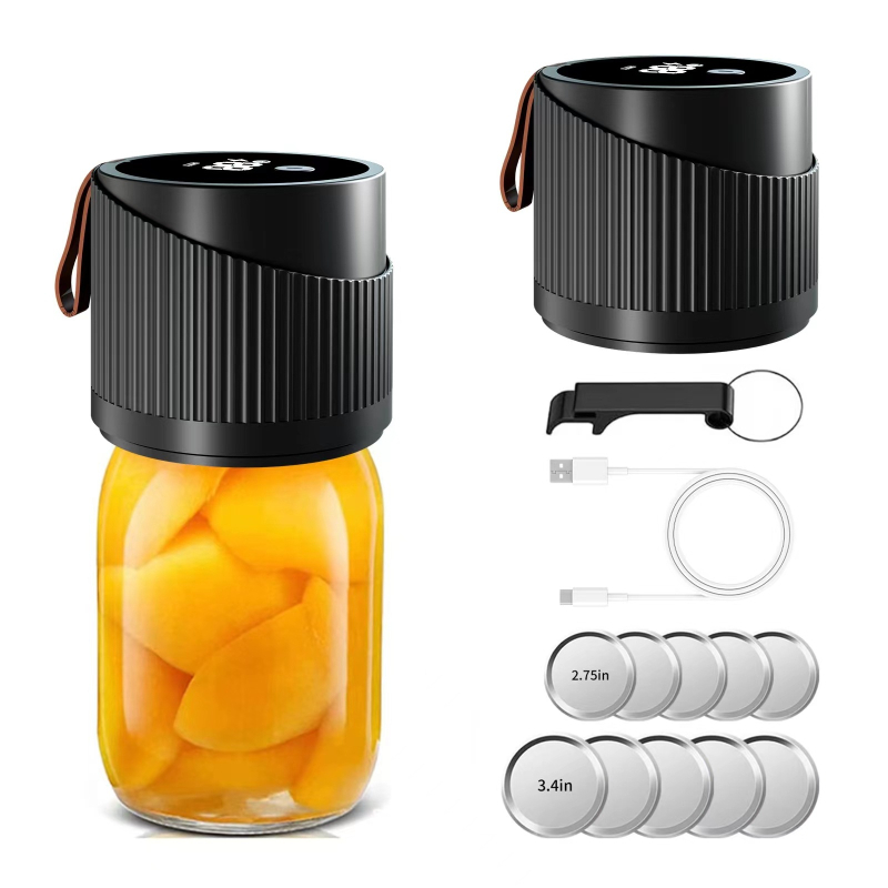 Sealer vacuum pentru borcane Mason, all-in-one, alimentare USB, sigilare pentru conservarea alimentelor