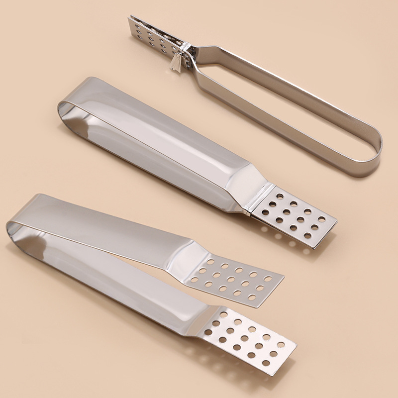 Clip pentru pliculețe de ceai din oțel inoxidabil 430, filtru poros pentru ceai și presă, clip pentru cuburi de gheață, clip de bucătărie în formă de floare
