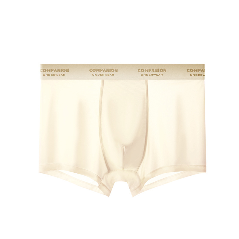 Muške bokserice od ice silk, antibakterijske, srednji pojas, prozračan najlon