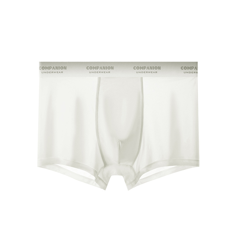 Muške bokserice od ice silk, antibakterijske, srednji pojas, prozračan najlon