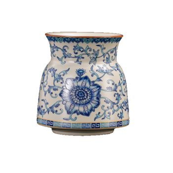 Set de ceai în stil tradițional Ru kiln, ceramică albastru- Alb, ceremonie de ceai, cu șase domni, accesorii: clip pentru ceai și ac pentru ceai