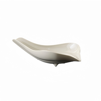 Lingură de ceai ceramică cu glazură din cenușă de plante, lucrată manual pentru aprecierea ceaiului și trezirea aromei, accesoriu pentru ceremonia Gongfu