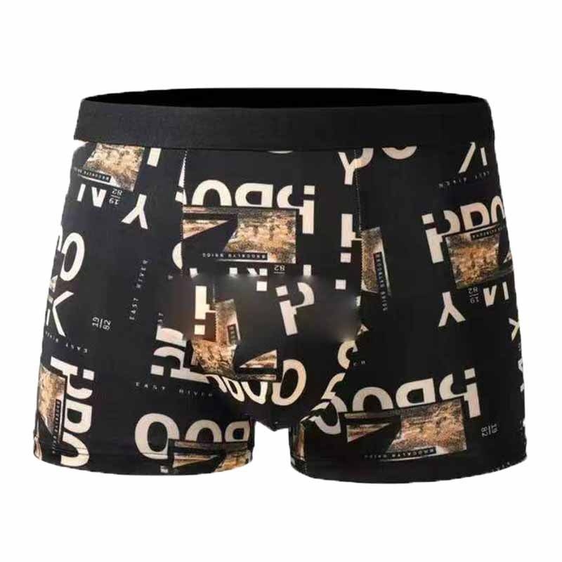 Muške boxer gaće velike veličine, prozračni poliester, srednji porast, jednobojne