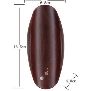 Cântar electronic pentru ceai, finisaj cu nuanță lemnoasă, corp din rășină, dimensiuni 16,5 x 7 x 2,5 cm, greutate 220 g, cu cutie cadou