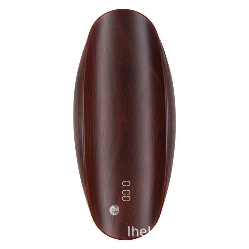 Cântar electronic pentru ceai, finisaj cu nuanță lemnoasă, corp din rășină, dimensiuni 16,5 x 7 x 2,5 cm, greutate 220 g, cu cutie cadou