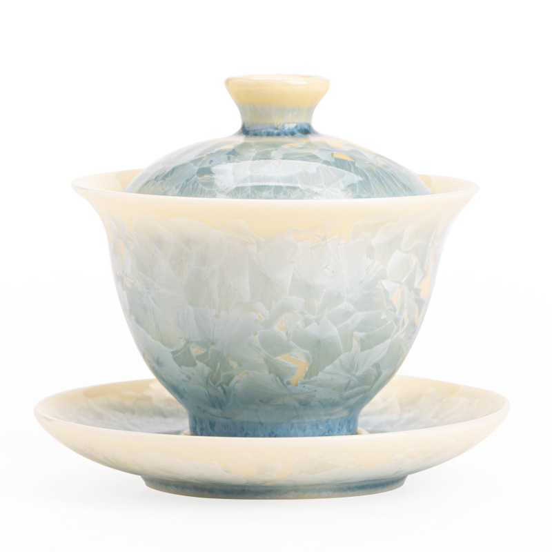 Vas ceramic cu capac, glazură cristalină, anti-arzire, ceramică rezistentă la temperaturi înalte, mare, stil modern minimalist