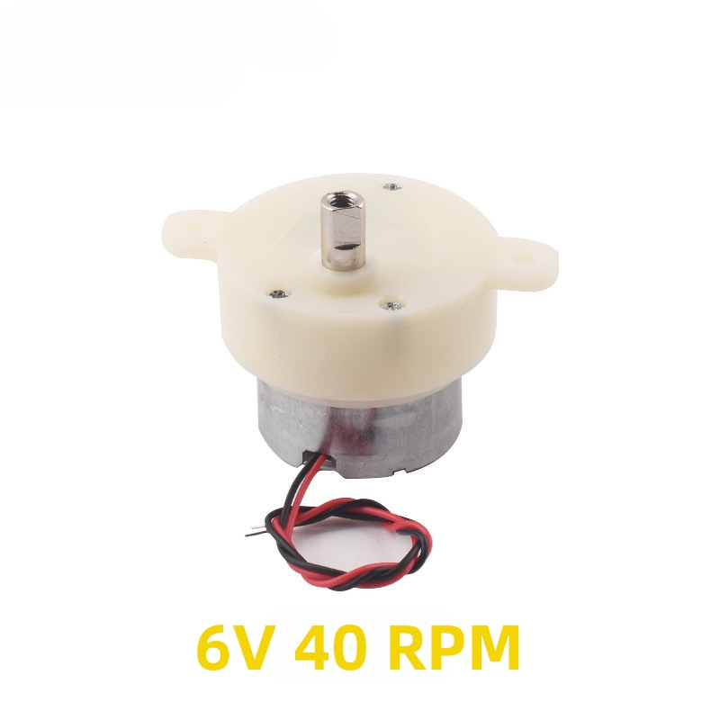 Četkasti DC motor s reduktorom 300, 3–6V, za robotiku, rotirajuće ukrase i reklamne svjetlosne kutije