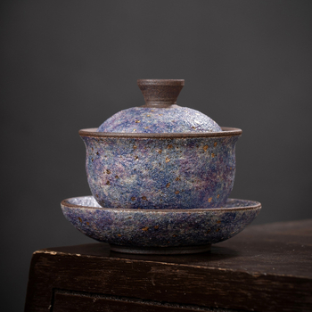 Ceașcă de ceai ceramică cu capac, set Gongfu modern minimalist pentru ceai, bol principal pentru ceai