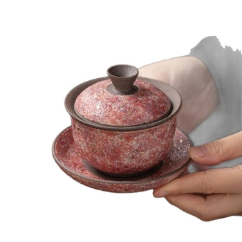 Ceașcă de ceai ceramică cu capac, set Gongfu modern minimalist pentru ceai, bol principal pentru ceai