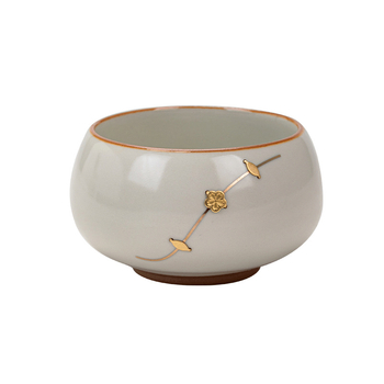 Ceașcă de ceai Huang Ru kiln – stil chinezesc, set premium Kung Fu pentru ceai, ceșcă de ceai din porțelan, ceșcă de degustare, ceramică cu glazură crackle