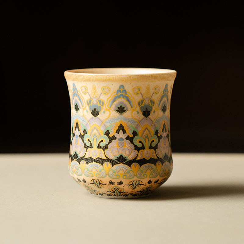 Seria Dunhuang – Set de ceai Kung Fu cu cești ceramice pentru uz casnic, în cutie cadou