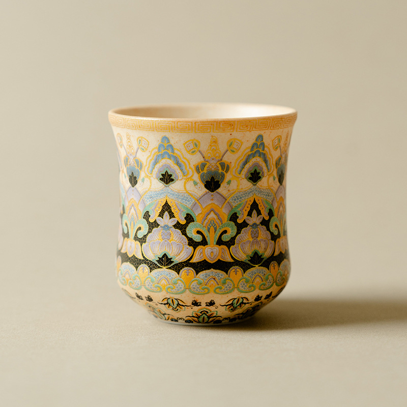 Seria Dunhuang – Set de ceai Kung Fu cu cești ceramice pentru uz casnic, în cutie cadou