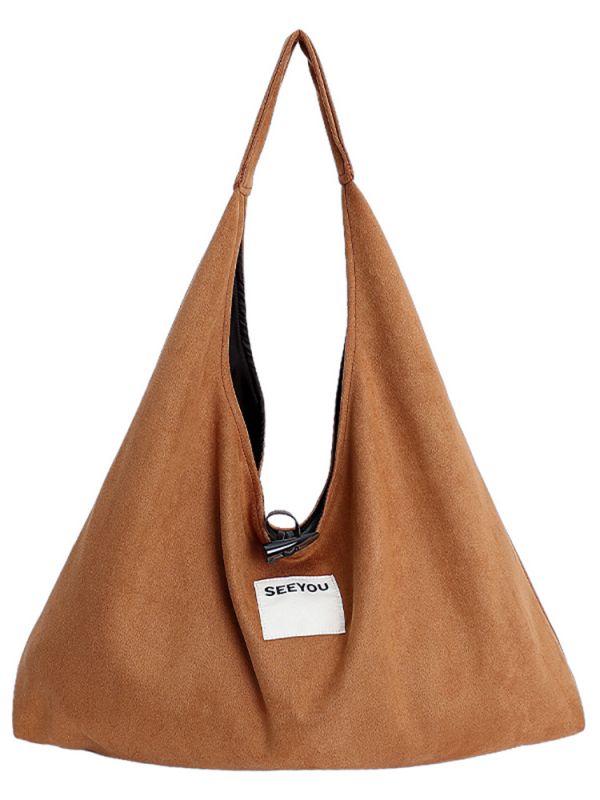 Ženska tote torba u korejskom stilu od platna, velika kapaciteta, slova u kontrastnim bojama, preko ramena ili crossbody